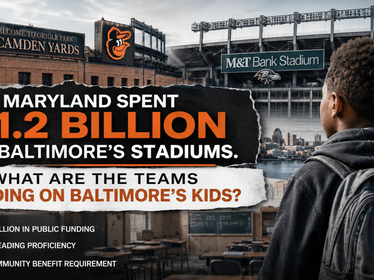 Maryland Spent $1.2 Billion on Baltimore’s Stadiums. What Are the Teams Spending on Baltimore’s Kids?